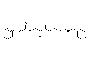 Image of N-[2-(4-benzoxybutylamino)-2-keto-ethyl]-3-phenyl-acrylamide