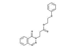 3-(4-keto-1,2,3-benzotriazin-3-yl)propionic Acid 2-phenoxyethyl Ester