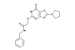 N-benzyl-2-[(7-keto-2-pyrrolidino-6H-thiazolo[4,5-d]pyrimidin-5-yl)thio]acetamide