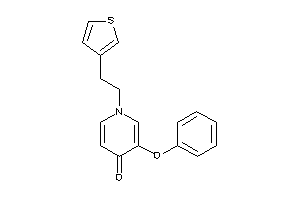 3-phenoxy-1-[2-(3-thienyl)ethyl]-4-pyridone