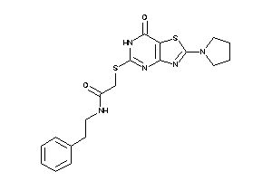2-[(7-keto-2-pyrrolidino-6H-thiazolo[4,5-d]pyrimidin-5-yl)thio]-N-phenethyl-acetamide