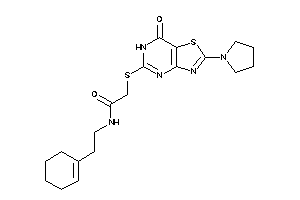 N-(2-cyclohexen-1-ylethyl)-2-[(7-keto-2-pyrrolidino-6H-thiazolo[4,5-d]pyrimidin-5-yl)thio]acetamide