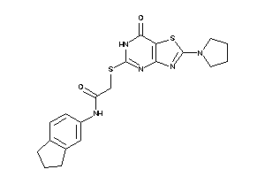 Image of N-indan-5-yl-2-[(7-keto-2-pyrrolidino-6H-thiazolo[4,5-d]pyrimidin-5-yl)thio]acetamide