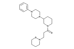 3-(oxazinan-2-yl)-1-[3-(4-phenylpiperazino)piperidino]propan-1-one
