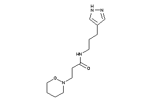 3-(oxazinan-2-yl)-N-[3-(1H-pyrazol-4-yl)propyl]propionamide