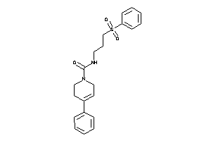 N-(3-besylpropyl)-4-phenyl-3,6-dihydro-2H-pyridine-1-carboxamide