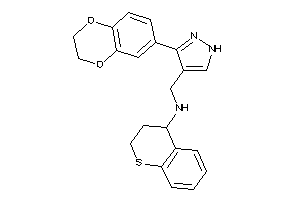 [3-(2,3-dihydro-1,4-benzodioxin-7-yl)-1H-pyrazol-4-yl]methyl-thiochroman-4-yl-amine