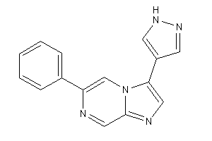 6-phenyl-3-(1H-pyrazol-4-yl)imidazo[1,2-a]pyrazine