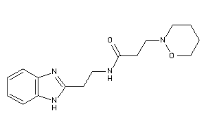N-[2-(1H-benzimidazol-2-yl)ethyl]-3-(oxazinan-2-yl)propionamide