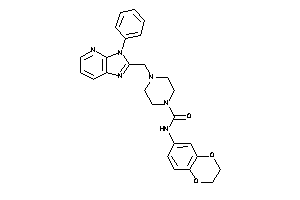 N-(2,3-dihydro-1,4-benzodioxin-6-yl)-4-[(3-phenylimidazo[4,5-b]pyridin-2-yl)methyl]piperazine-1-carboxamide