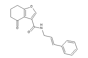 N-cinnamyl-4-keto-6,7-dihydro-5H-benzofuran-3-carboxamide