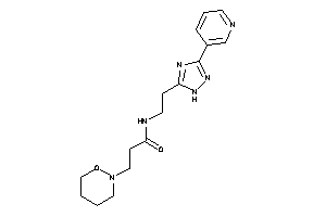 3-(oxazinan-2-yl)-N-[2-[3-(3-pyridyl)-1H-1,2,4-triazol-5-yl]ethyl]propionamide