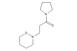 3-(oxazinan-2-yl)-1-pyrrolidino-propan-1-one