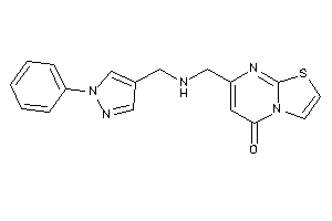 7-[[(1-phenylpyrazol-4-yl)methylamino]methyl]thiazolo[3,2-a]pyrimidin-5-one