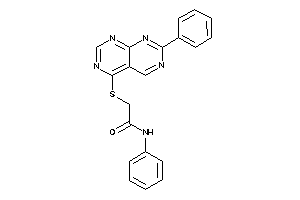 N-phenyl-2-[(2-phenylpyrimido[4,5-d]pyrimidin-5-yl)thio]acetamide