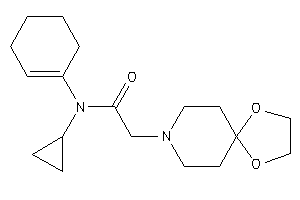 N-cyclohexen-1-yl-N-cyclopropyl-2-(1,4-dioxa-8-azaspiro[4.5]decan-8-yl)acetamide