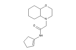 2-(2,3,4a,5,6,7,8,8a-octahydrobenzo[b][1,4]oxazin-4-yl)-N-cyclopenten-1-yl-acetamide