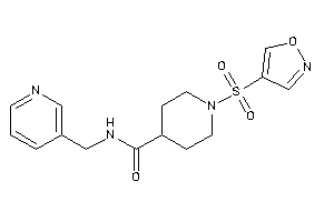 1-isoxazol-4-ylsulfonyl-N-(3-pyridylmethyl)isonipecotamide