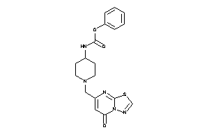 Image of N-[1-[(5-keto-[1,3,4]thiadiazolo[3,2-a]pyrimidin-7-yl)methyl]-4-piperidyl]carbamic Acid Phenyl Ester