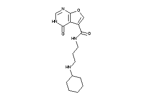 N-[3-(cyclohexylamino)propyl]-4-keto-3H-furo[2,3-d]pyrimidine-5-carboxamide