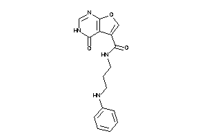 N-(3-anilinopropyl)-4-keto-3H-furo[2,3-d]pyrimidine-5-carboxamide