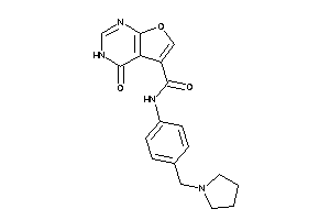 4-keto-N-[4-(pyrrolidinomethyl)phenyl]-3H-furo[2,3-d]pyrimidine-5-carboxamide