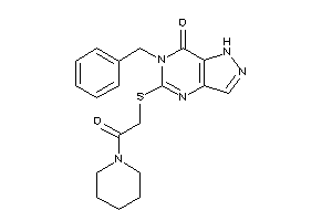 6-benzyl-5-[(2-keto-2-piperidino-ethyl)thio]-1H-pyrazolo[4,3-d]pyrimidin-7-one