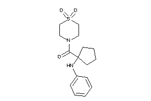 (1-anilinocyclopentyl)-(1,1-diketo-1,4-thiazinan-4-yl)methanone