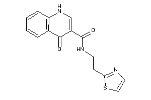 4-keto-N-(2-thiazol-2-ylethyl)-1H-quinoline-3-carboxamide