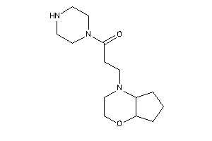 3-(3,4a,5,6,7,7a-hexahydro-2H-cyclopenta[b][1,4]oxazin-4-yl)-1-piperazino-propan-1-one