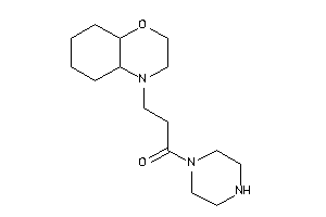 3-(2,3,4a,5,6,7,8,8a-octahydrobenzo[b][1,4]oxazin-4-yl)-1-piperazino-propan-1-one