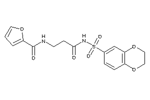 N-[3-(2,3-dihydro-1,4-benzodioxin-6-ylsulfonylamino)-3-keto-propyl]-2-furamide