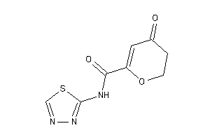 Image of 4-keto-N-(1,3,4-thiadiazol-2-yl)-2,3-dihydropyran-6-carboxamide