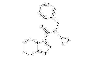 N-benzyl-N-cyclopropyl-5,6,7,8-tetrahydro-[1,2,4]triazolo[4,3-a]pyridine-3-carboxamide