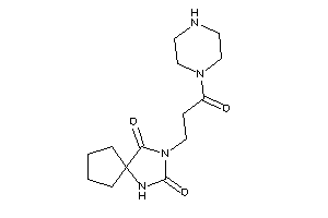 Image of 3-(3-keto-3-piperazino-propyl)-1,3-diazaspiro[4.4]nonane-2,4-quinone