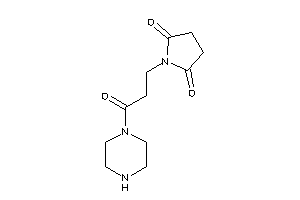 1-(3-keto-3-piperazino-propyl)pyrrolidine-2,5-quinone