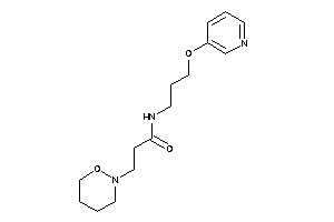 3-(oxazinan-2-yl)-N-[3-(3-pyridyloxy)propyl]propionamide