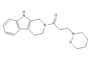 Image of 3-(oxazinan-2-yl)-1-(1,3,4,9-tetrahydro-$b-carbolin-2-yl)propan-1-one