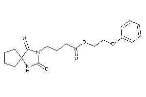 4-(2,4-diketo-1,3-diazaspiro[4.4]nonan-3-yl)butyric Acid 2-phenoxyethyl Ester