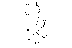 5-[5-(1H-indol-3-yl)pyrazolidin-3-ylidene]-1H-pyrimidine-4,6-quinone