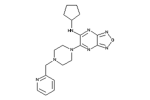 Image of Cyclopentyl-[5-[4-(2-pyridylmethyl)piperazino]furazano[3,4-b]pyrazin-6-yl]amine