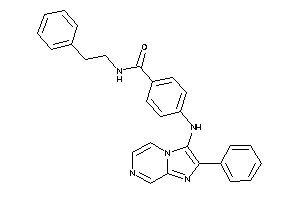 N-phenethyl-4-[(2-phenylimidazo[1,2-a]pyrazin-3-yl)amino]benzamide