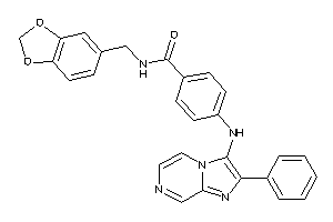 4-[(2-phenylimidazo[1,2-a]pyrazin-3-yl)amino]-N-piperonyl-benzamide