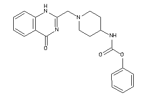 Image of N-[1-[(4-keto-1H-quinazolin-2-yl)methyl]-4-piperidyl]carbamic Acid Phenyl Ester