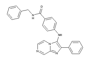 N-benzyl-4-[(2-phenylimidazo[1,2-a]pyrazin-3-yl)amino]benzamide