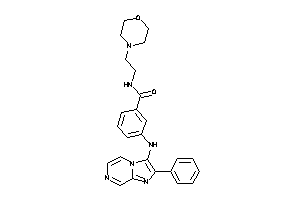 N-(2-morpholinoethyl)-3-[(2-phenylimidazo[1,2-a]pyrazin-3-yl)amino]benzamide