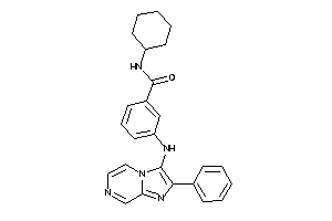 N-cyclohexyl-3-[(2-phenylimidazo[1,2-a]pyrazin-3-yl)amino]benzamide