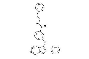 N-phenethyl-3-[(2-phenylimidazo[1,2-a]pyrazin-3-yl)amino]benzamide