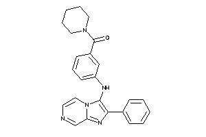 [3-[(2-phenylimidazo[1,2-a]pyrazin-3-yl)amino]phenyl]-piperidino-methanone