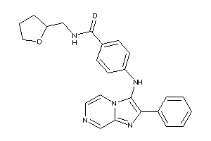 4-[(2-phenylimidazo[1,2-a]pyrazin-3-yl)amino]-N-(tetrahydrofurfuryl)benzamide